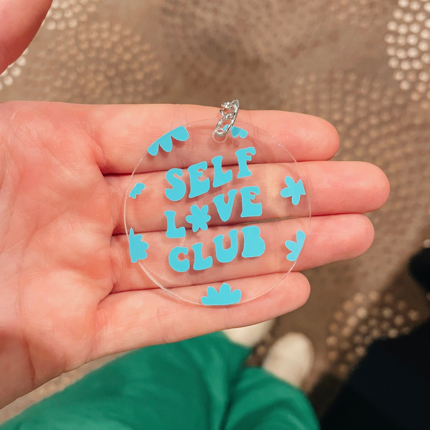 Blue Self Love Club Key Chain
