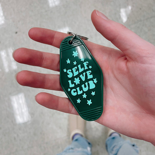 Green Self Love Club Keychain